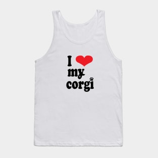 I Love my Corgi Tank Top